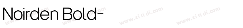 Noirden Bold字体转换 Noirden Bold字体转换